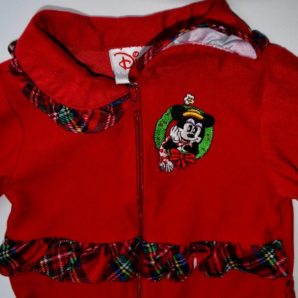 Disney Minnie Mouse Christmas Onesie P.J.'s